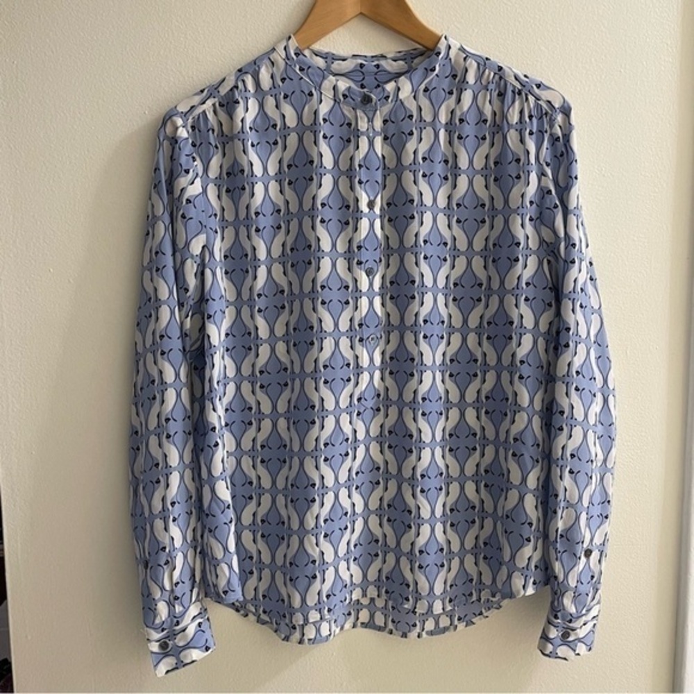 Like New, J. Crew Silk cat-print Women's blouse